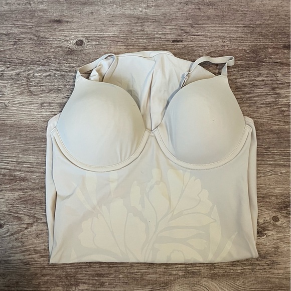 Maidenform Tan Bodysuit Shapewear Size Small - Picture 2 of 6